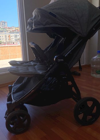 Gri İkiz Bebek Arabası - Görsel 6