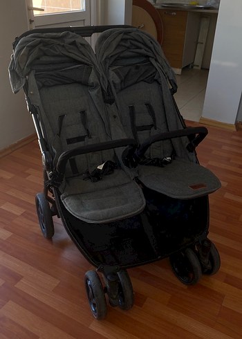 Gri İkiz Bebek Arabası - Görsel 4