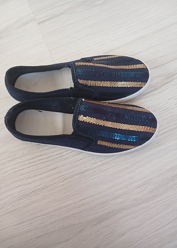Koyu Mavi Nakışlı Loafer - Görsel 2