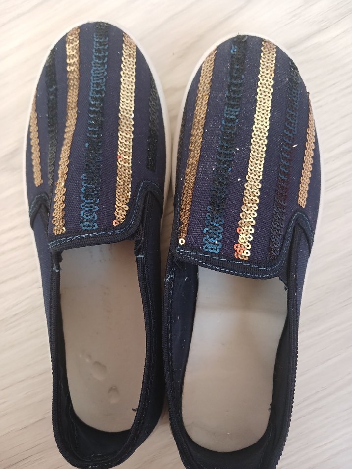 Koyu Mavi  Nakışlı Loafer - Görsel 3