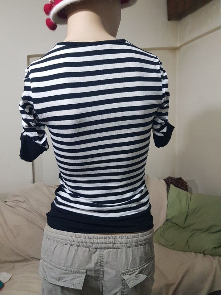 Kısa Kollu, Baskılı,Siyah Tişört - Görsel 3