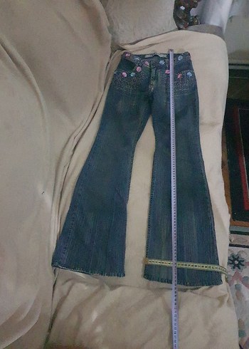 Payetli Kadın Kot Pantolon - Görsel 7