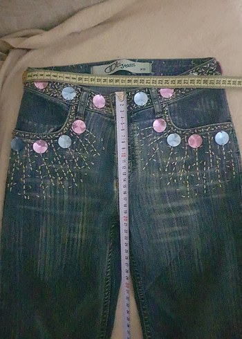 Payetli Kadın Kot Pantolon - Görsel 6