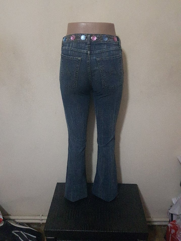 Payetli Kadın Kot Pantolon - Görsel 3