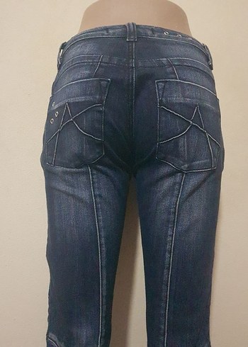 Lacivert Kot Pantolon - Görsel 4