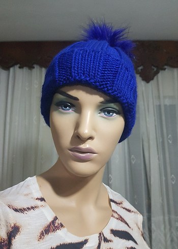 Saks Kadın Örgü Bere - Görsel 5