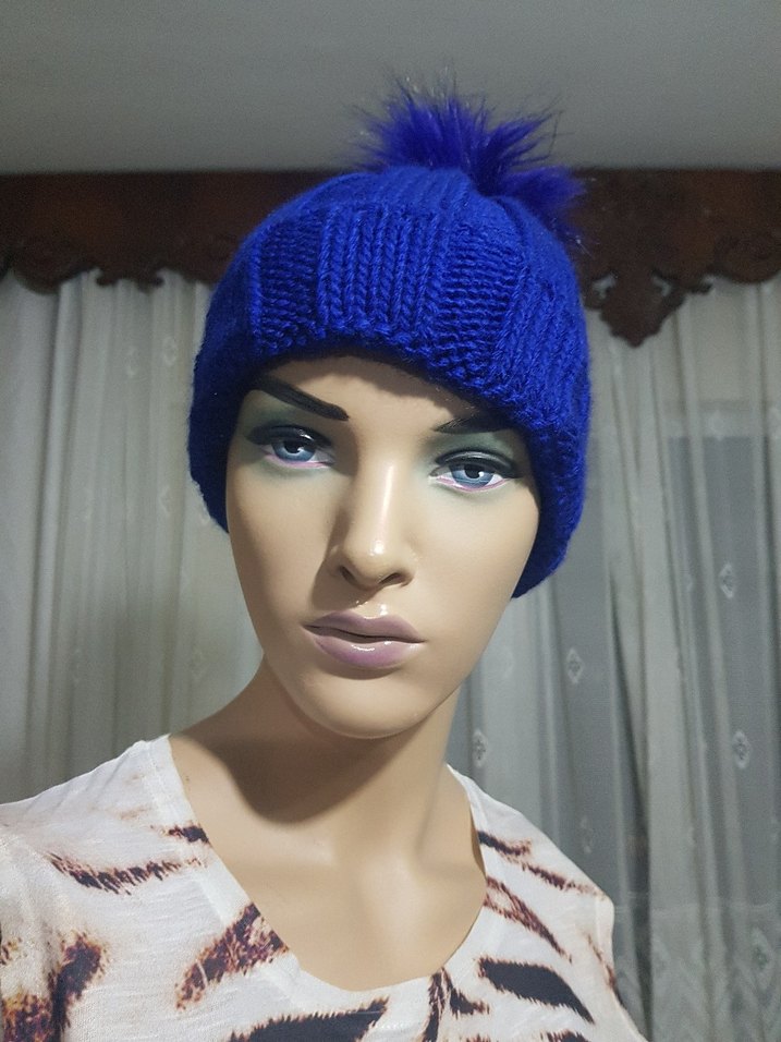 Saks Kadın Örgü Bere - Görsel 5