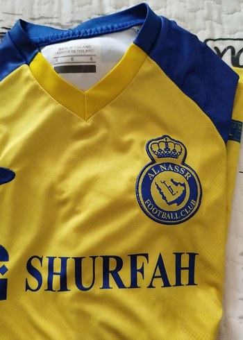 Sarı Mavi Erkek Spor Tişörtü erkek çocuk Ronaldo forma - Görsel 8