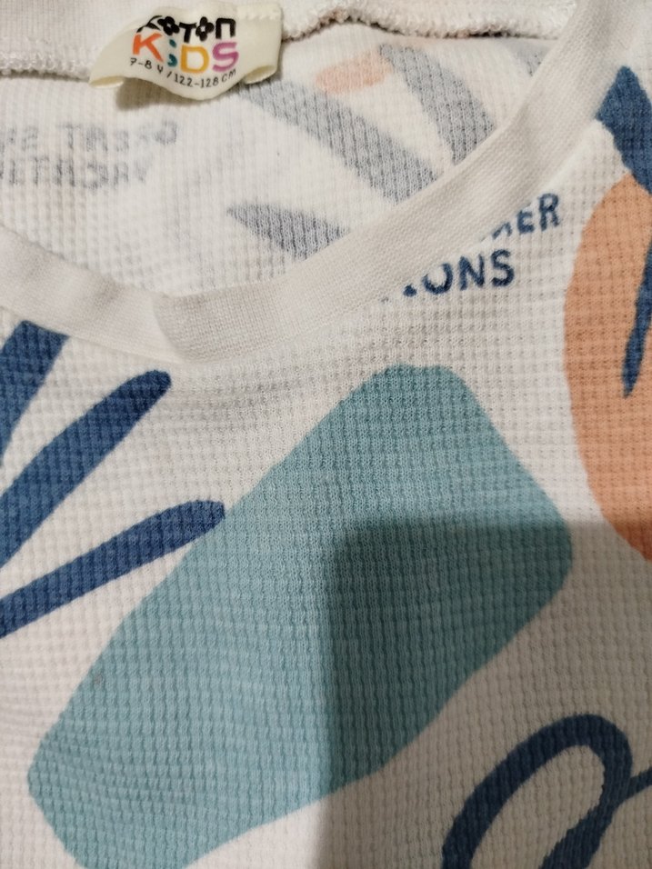 Bohem Çok Renkli erkek çocuk tişört 7-8yaş - Görsel 2