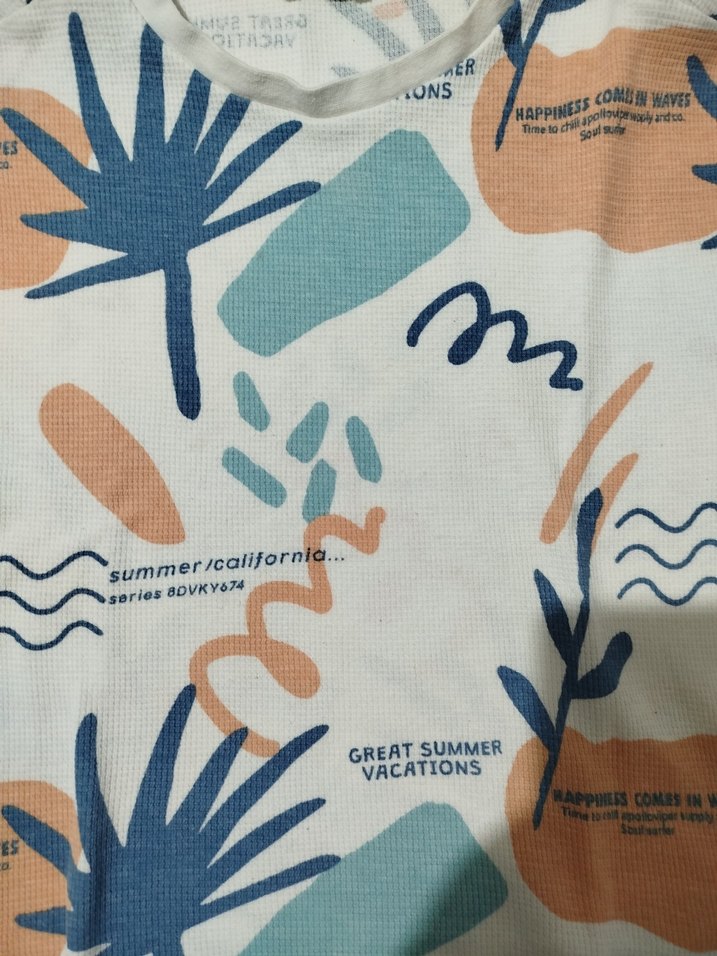 Bohem Çok Renkli erkek çocuk tişört 7-8yaş - Görsel 5