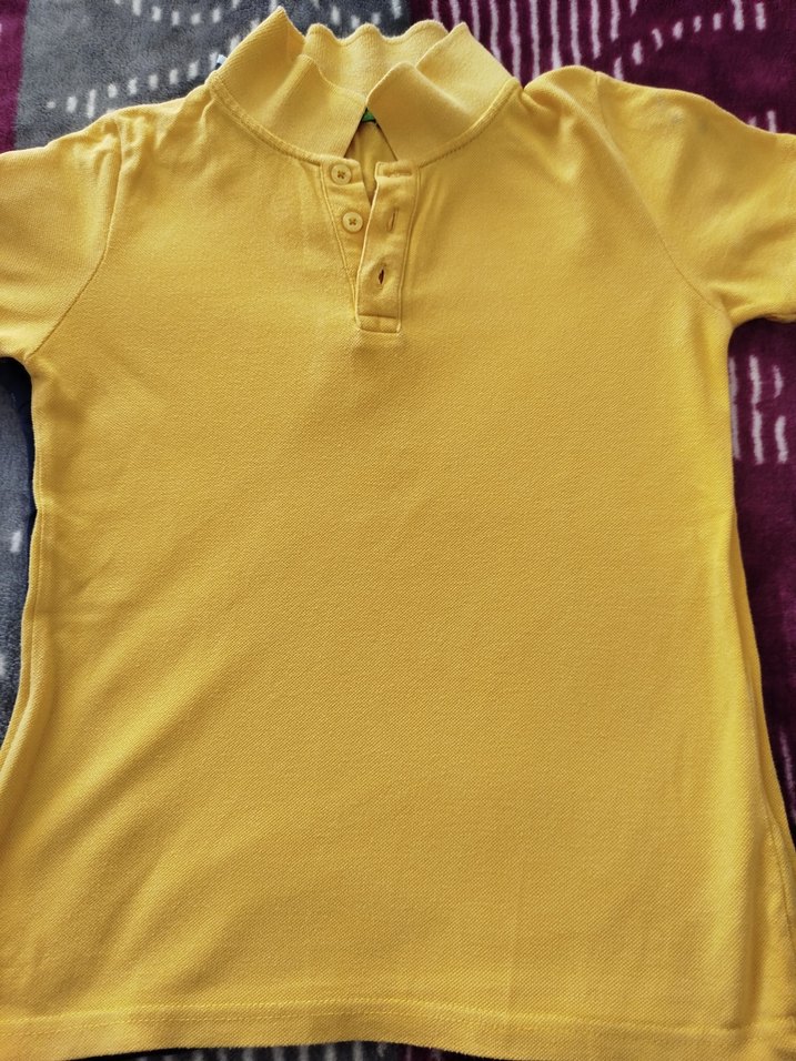 Sarı Düğmeli Erkek çocuk Polo Tişört - Görsel 2
