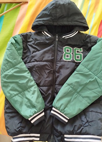 Erkek Çocuk Kapüşonlu Lacivert Mont 86 Detaylı - Görsel 2