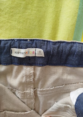 Bej Regular Fit Keten Erkek Pantolon 7_8 yaş - Görsel 2