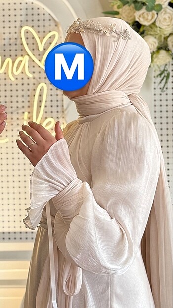 l Beden nişan elbisesi ve şal