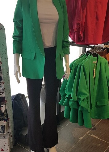 s Beden yeşil Renk Blazer ceket