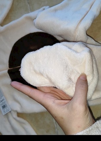 Düğmeli Beyaz Erkek Bebek Kışlık Tulum - Görsel 6