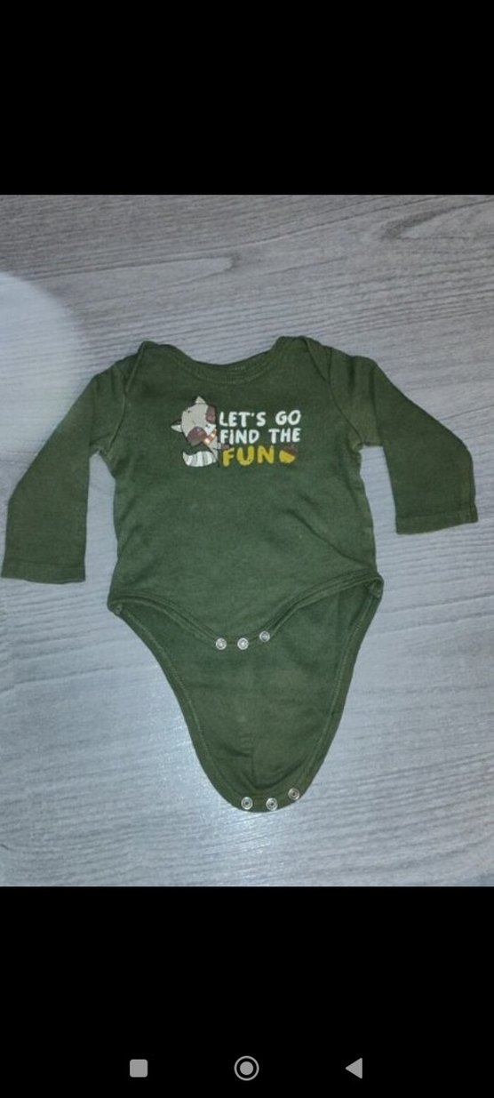 Uzun Kollu Pamuklu Bebek Body - Baskılı, Düğmeli - Görsel 5