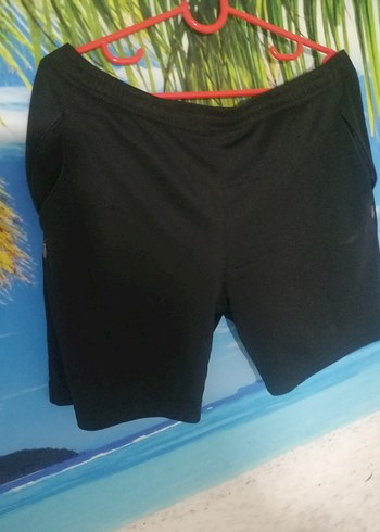 11-12 Yaş Beden Siyah Mini Spor Şort