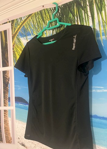 Siyah Reebok Kısa Kollu Spor Tişört - Görsel 5