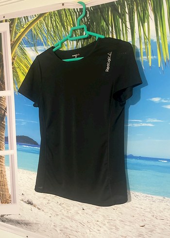Siyah Reebok Kısa Kollu Spor Tişört - Görsel 2