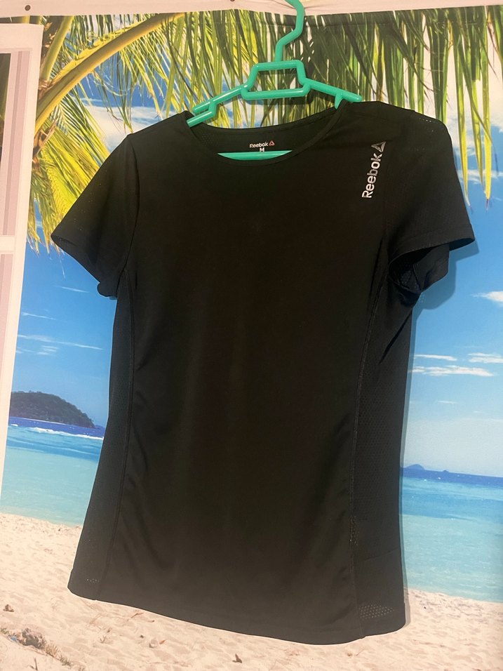 Siyah Reebok Kısa Kollu Spor Tişört - Görsel 3