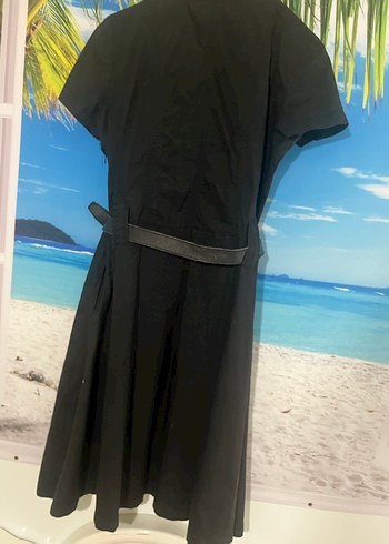 Siyah Uzun Kadın Elbise - Görsel 6