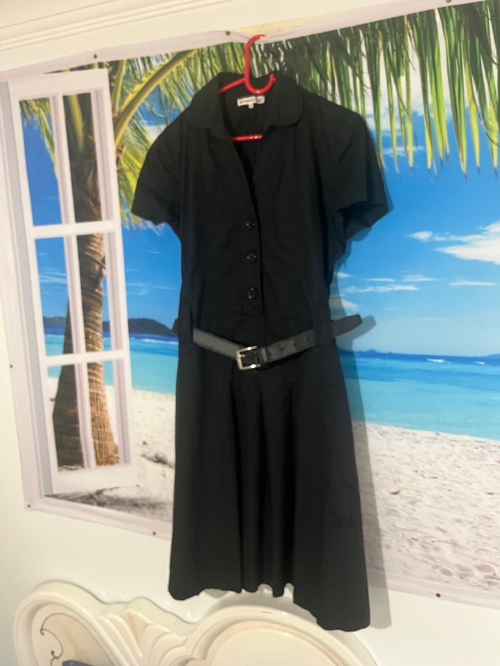 Siyah Uzun Kadın Elbise - Görsel 4