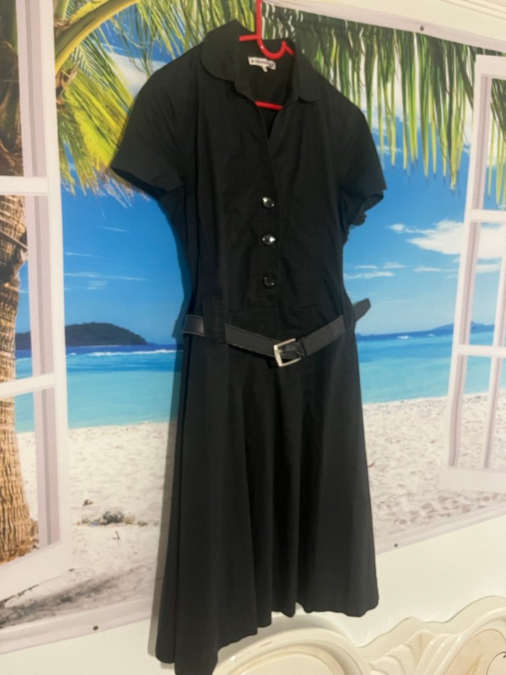 Siyah Uzun Kadın Elbise - Görsel 2