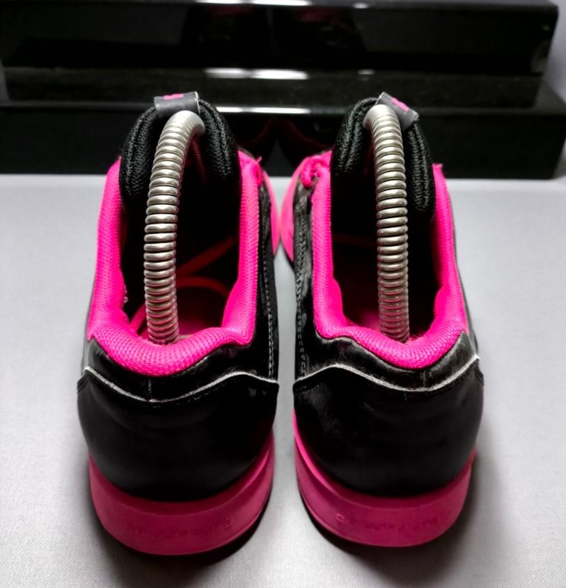 Yüksek Topuklu Pembe Bağcıklı Kadın Spor Ayakkabı - Görsel 5