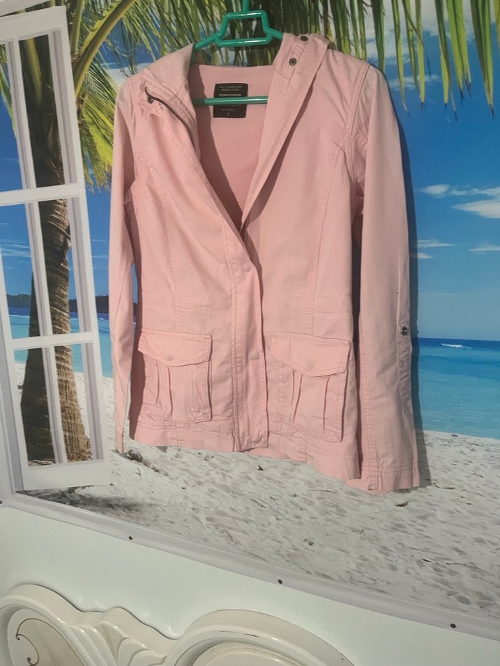 Pudra Pembe Düğmeli Kadın Ceket - Görsel 2
