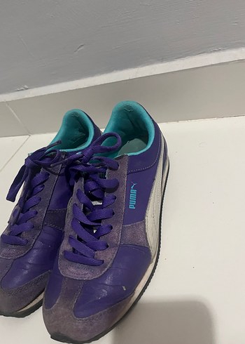Mor Puma Süet Spor Ayakkabı - Görsel 3