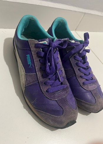 Mor Puma Süet Spor Ayakkabı - Görsel 4