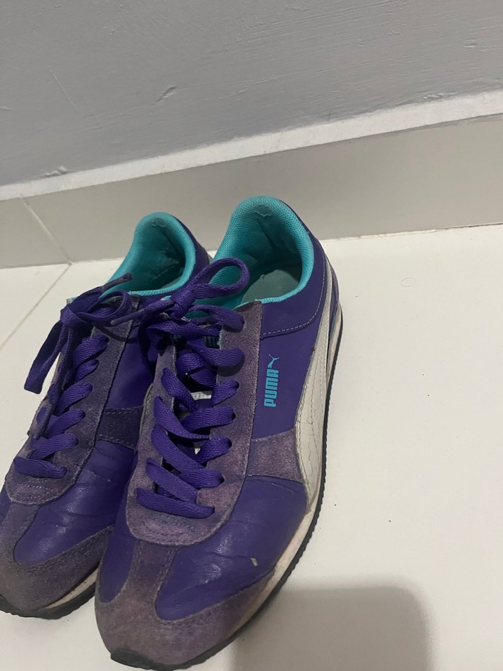 Mor Puma Süet Spor Ayakkabı - Görsel 3