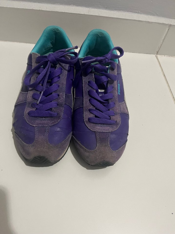 Mor Puma Süet Spor Ayakkabı - Görsel 2