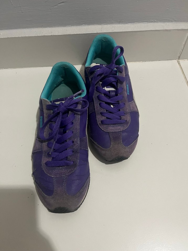 Mor Puma Süet Spor Ayakkabı - Görsel 5