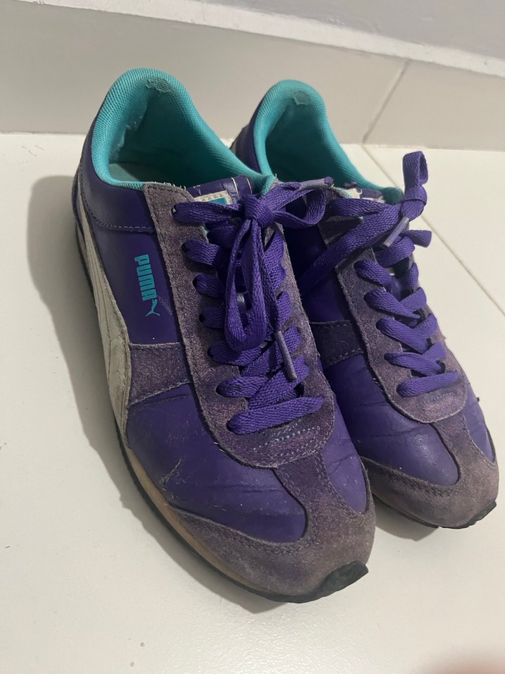 Mor Puma Süet Spor Ayakkabı - Görsel 4