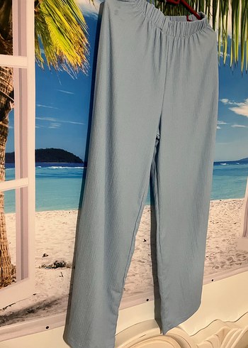 Uzun Kollu, Salaş, Mavi Keten Tunik - Görsel 5