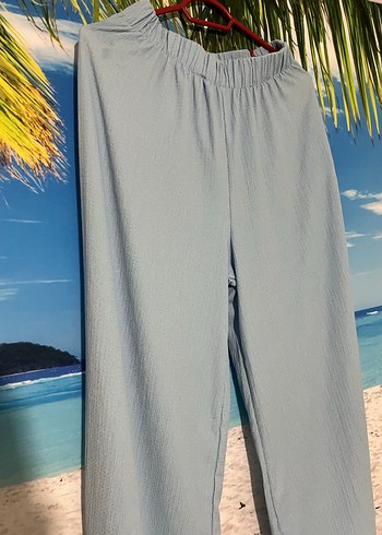 Uzun Kollu, Salaş, Mavi Keten Tunik - Görsel 4