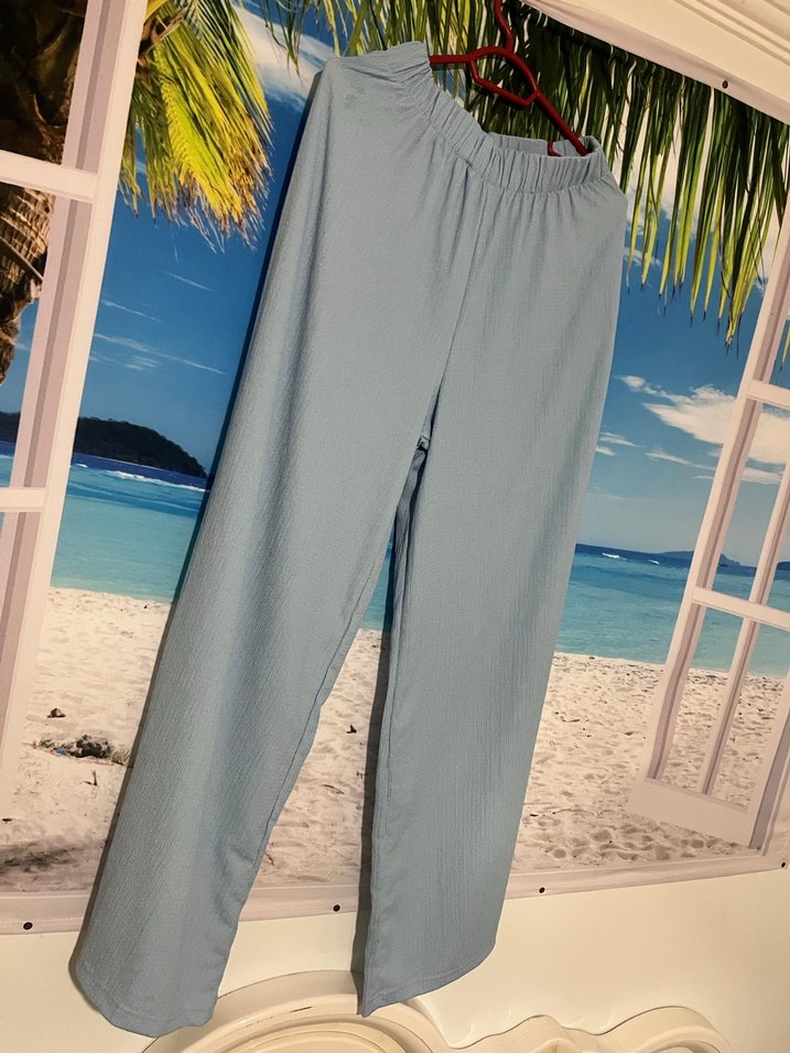 Uzun Kollu, Salaş, Mavi Keten Tunik - Görsel 3