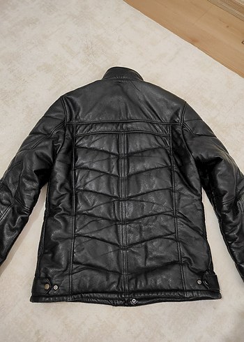 Siyah Erkek Deri Kalın Ceket - Görsel 2