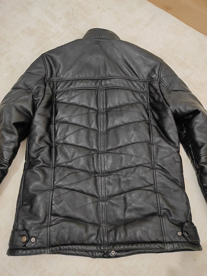 Siyah Erkek Deri Kalın Ceket - Görsel 4