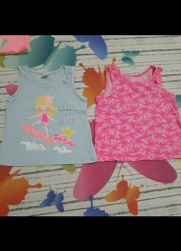 LC WAIKIKI Kız Çocuk 2'li tshirt 18/24 Ay