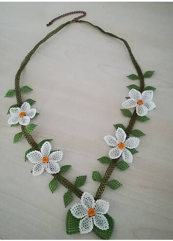 İğne oyası kolye 