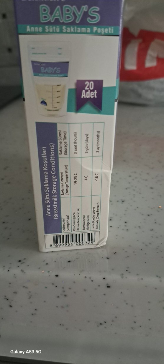 BABY'S Anne Sütü Saklama Poşeti - Sızdırmaz Kilitli - Görsel 3