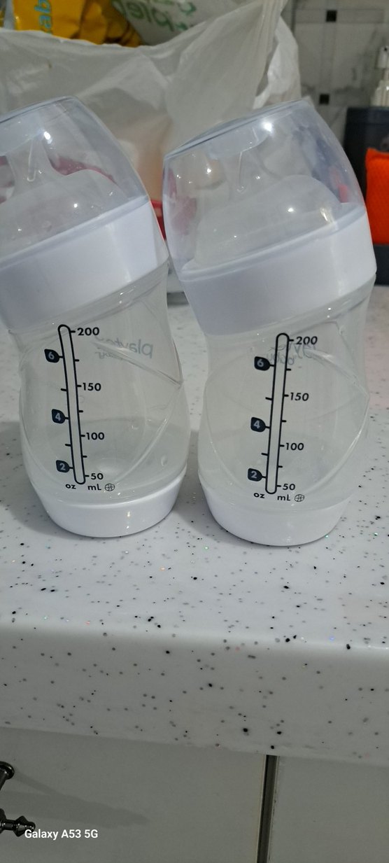 Beyaz Bebek Biberonu 200 ml Ölçülü - Görsel 2