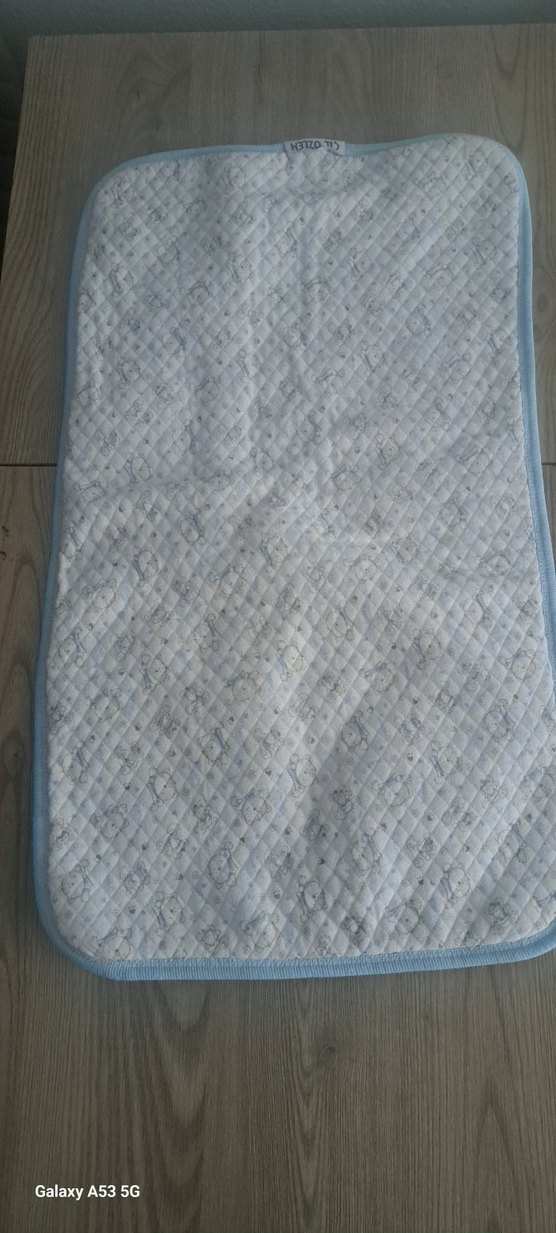 Mavi Bebek Yatma Minderi ve Yastığı - Görsel 3