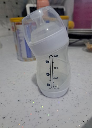 Bebek Biberonu Beyaz ve Gri 200 ml - Görsel 2