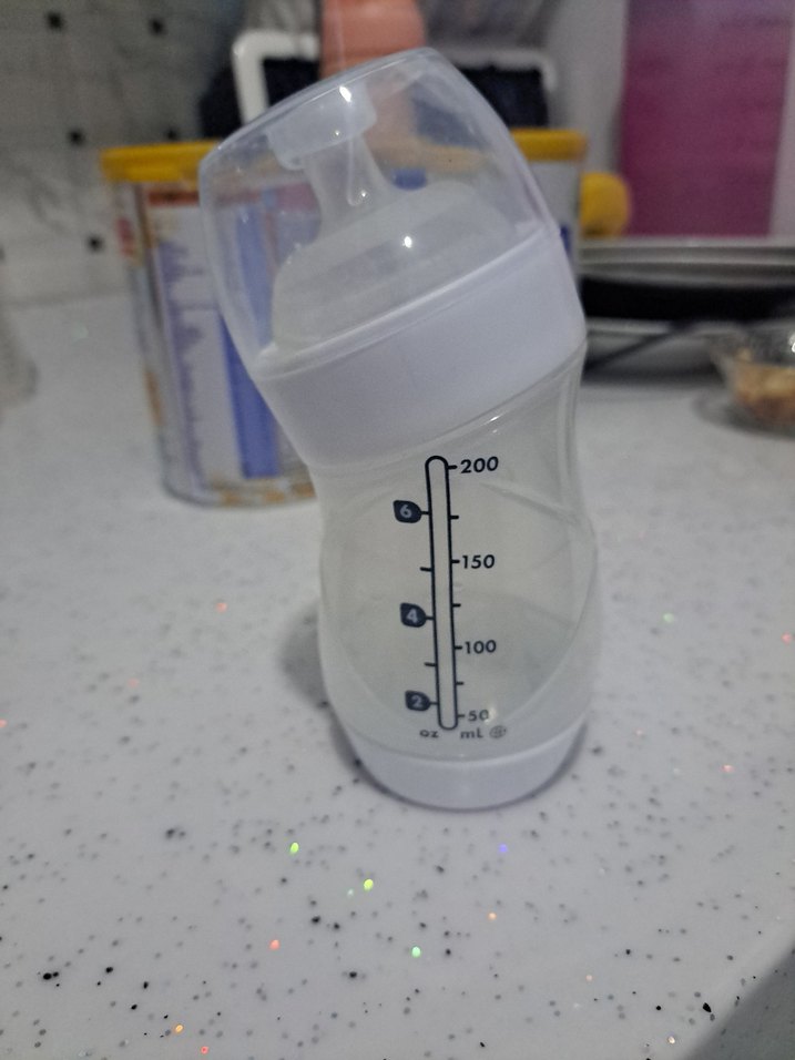 Bebek Biberonu Beyaz ve Gri 200 ml - Görsel 2