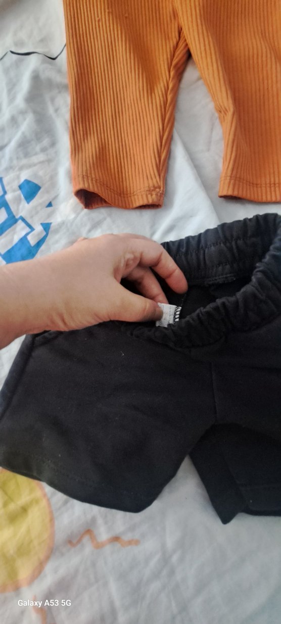 kiz Çocuk Turuncu Dar Kesim Eşofman Altı - Görsel 4