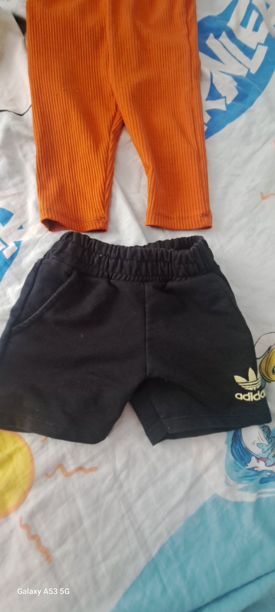 kiz Çocuk Turuncu Dar Kesim Eşofman Altı - Görsel 3